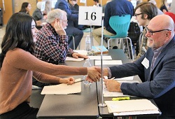 Mock-interview with students at Delta