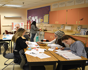 Students in classroom